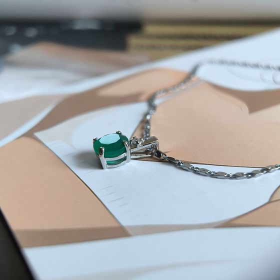 Серебряная подвеска с агатом 1.737ct