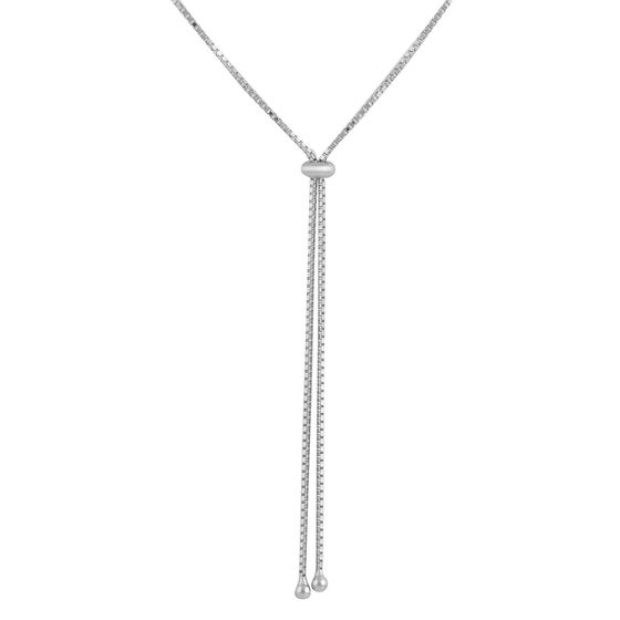 Silver necklace without stones