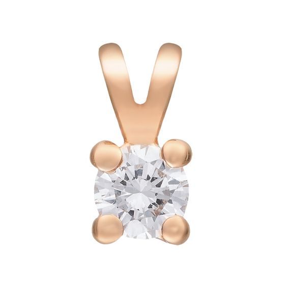 Золотая подвеска с бриллиантом