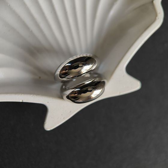 Silver ring without stones