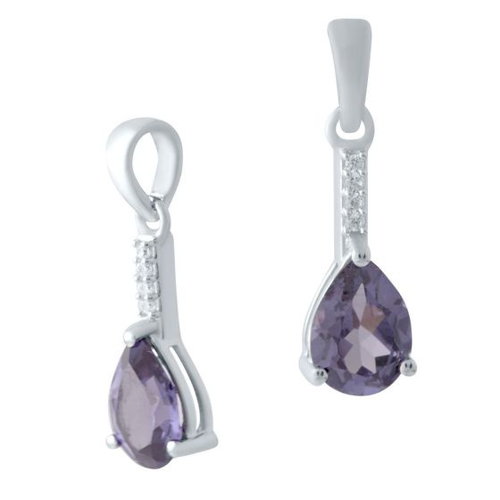 Срібна підвіска з олександритом 2.16ct