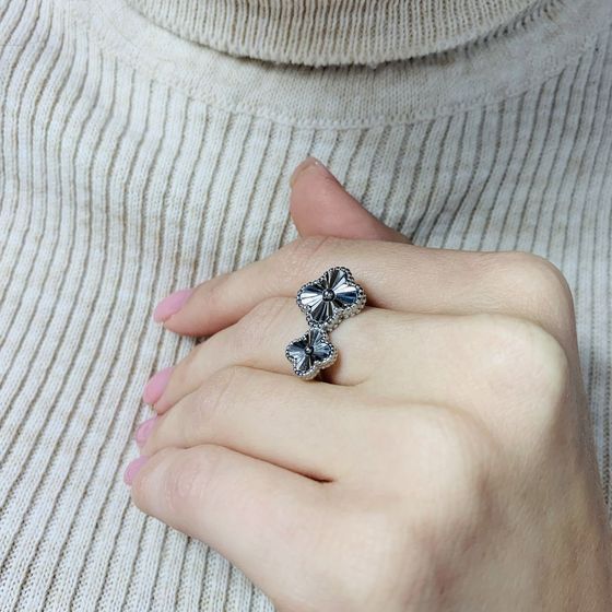Silver ring without stones