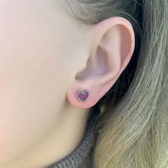 Серебряные серьги с фианитами