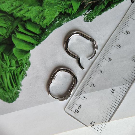 Срібні сережки з фіанітами