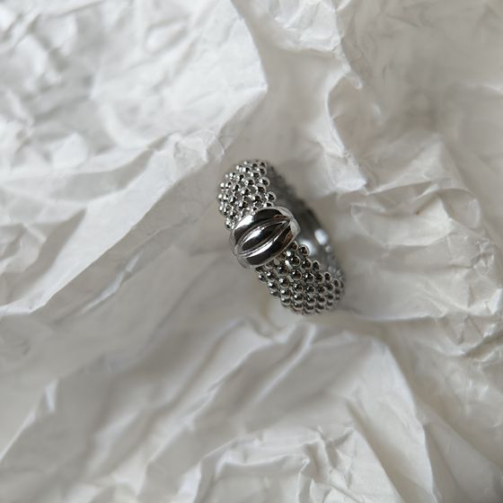Silver ring without stones