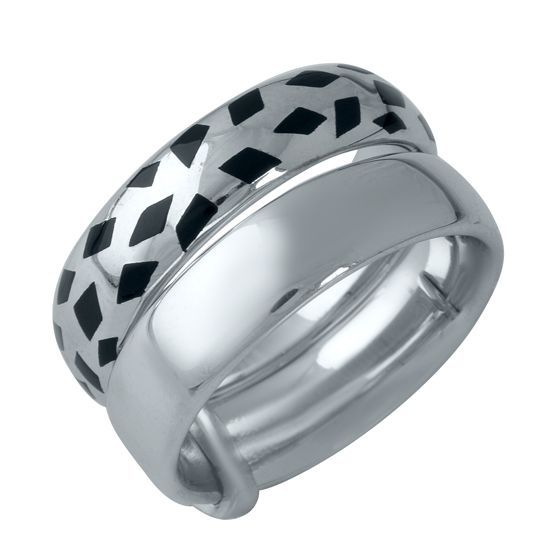 Silver ring with semalloy