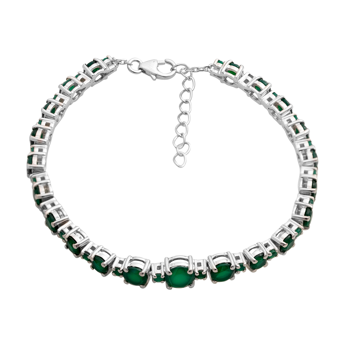 Срібний браслет з агатом 6.338ct