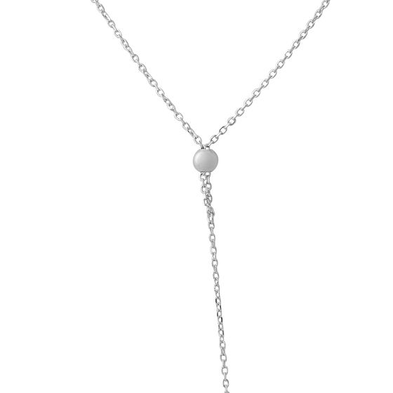 Silver necklace without stones