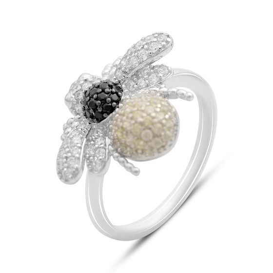 Silver Ring with Fianites