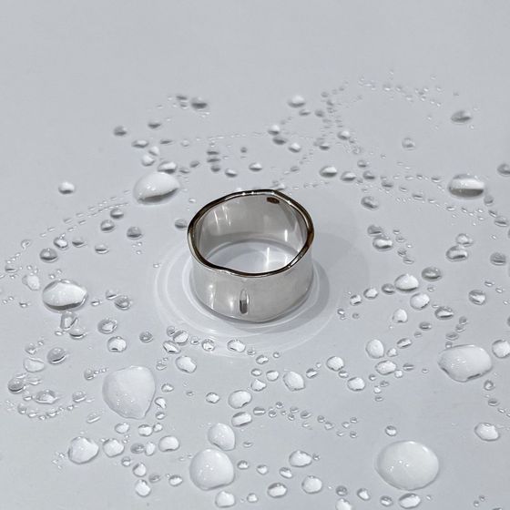 Silver ring without stones