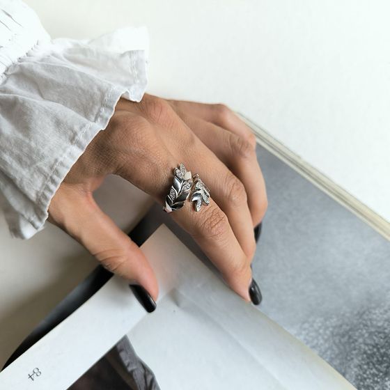 Silver Ring with Fianites