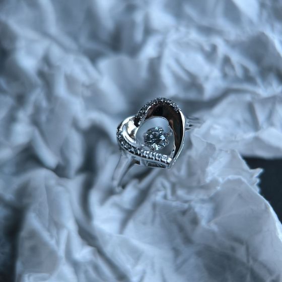 Silver Ring with Fianites