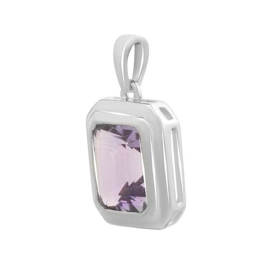 Серебряная подвеска с аметистом 2.9ct