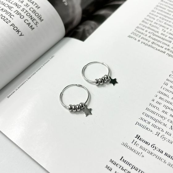 Срібні сережки без каменів