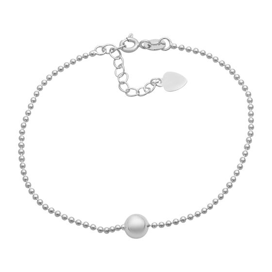 Silver bracelet without stones