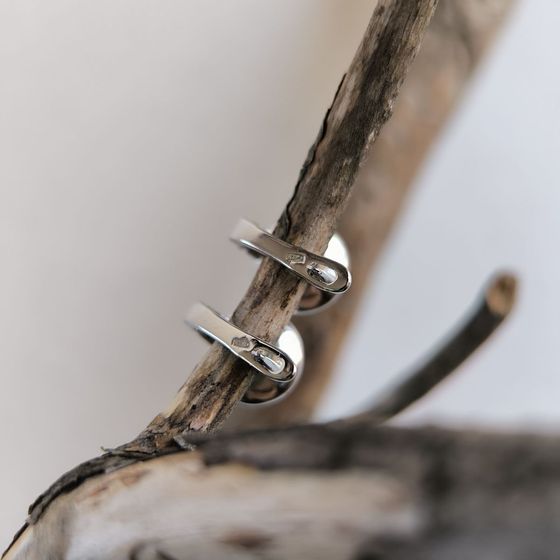 Срібні сережки з фіанітами