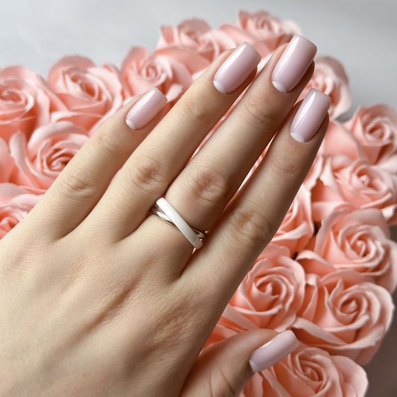 Silver ring with ceramics