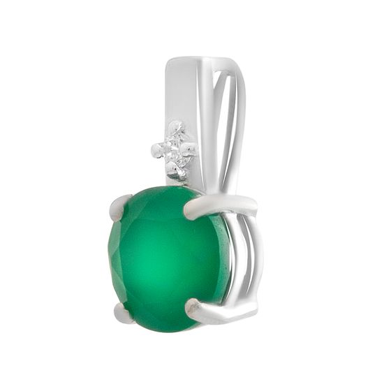 Серебряная подвеска с агатом 1.737ct