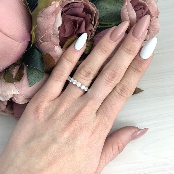 Silver Ring with Fianites