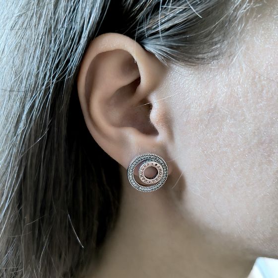 Срібні сережки з фіанітами