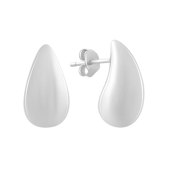 Silver earrings without stones