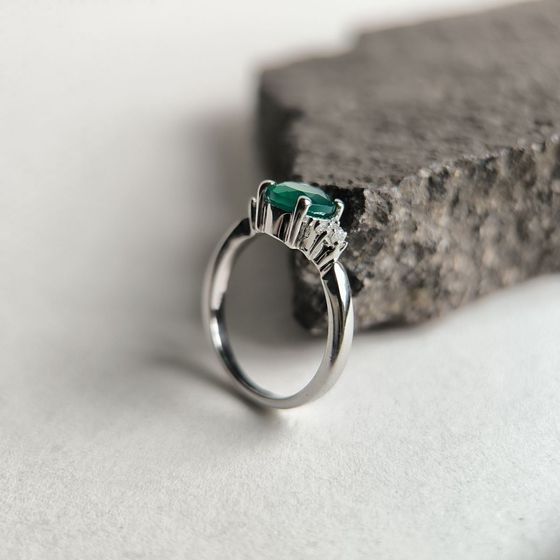 Серебряное кольцо с агатом 1.332ct