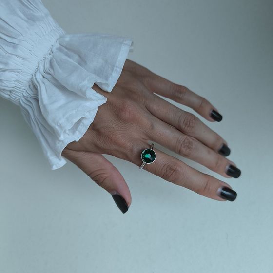 Silver Ring with Fianites