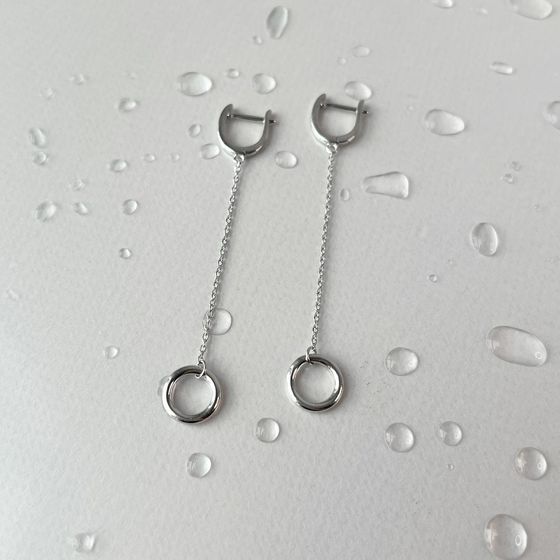 Срібні сережки без каменів