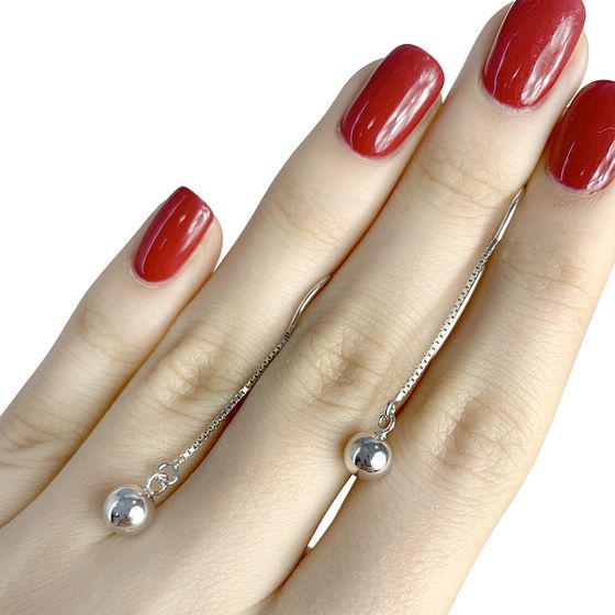 Серебряные серьги без камней