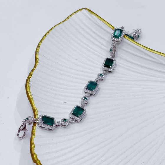 Silver bracelet with agate (8.955 carats)