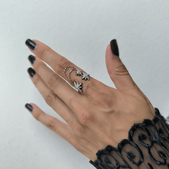 Silver Ring with Fianites