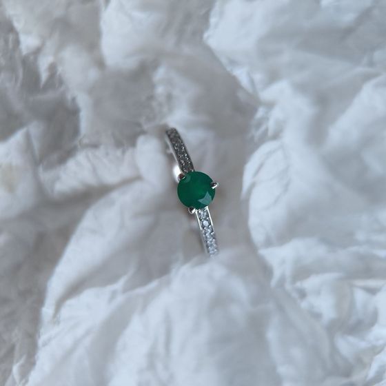 Срібна каблучка з агатом 0.628ct