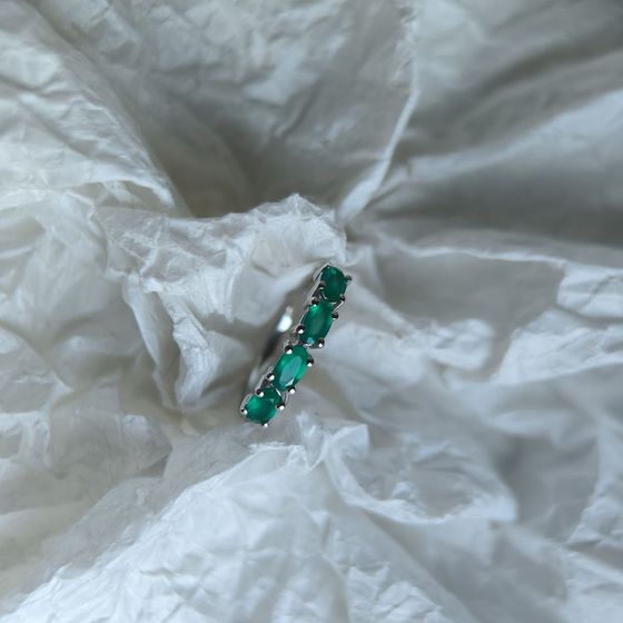 Серебряное кольцо с агатом 0.744ct
