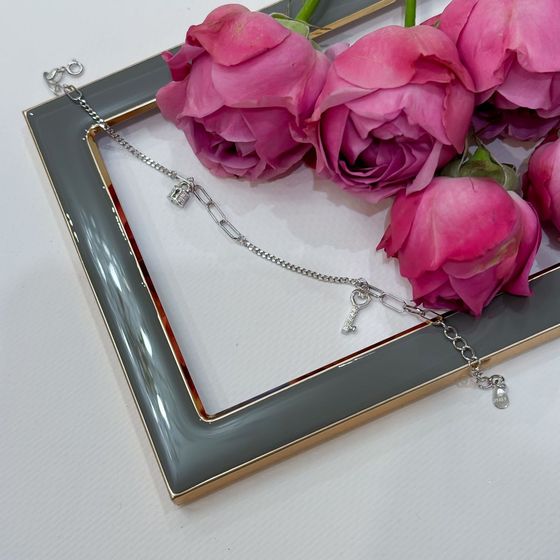 Серебряный браслет с фианитами