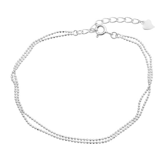 Silver bracelet without stones