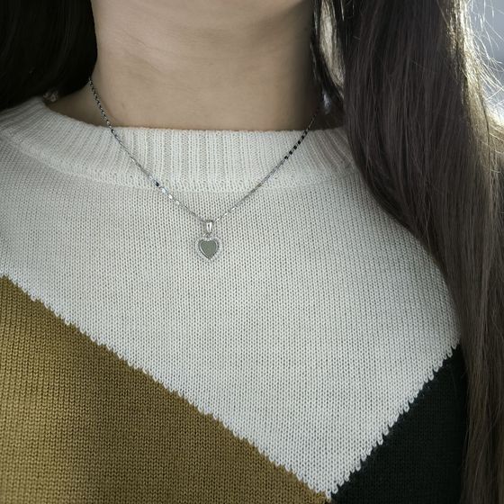 Срібна підвіска з фіанітами