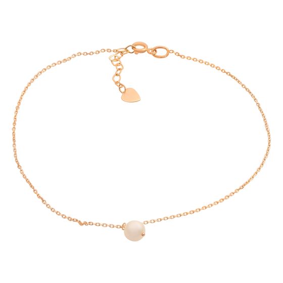 Gold bracelet with pearls