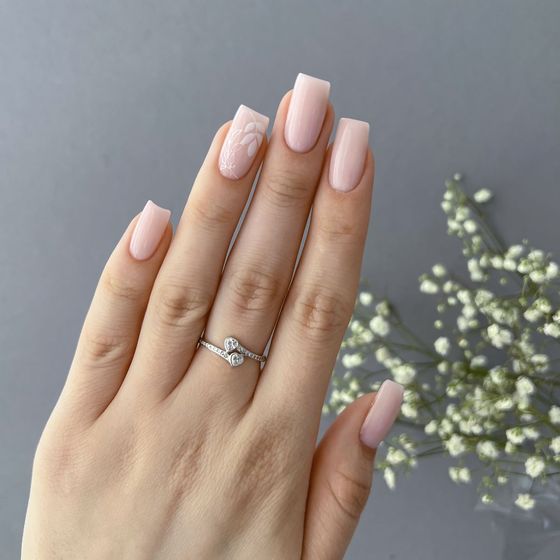 Silver Ring with Fianites