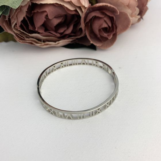 Срібний браслет без каменів