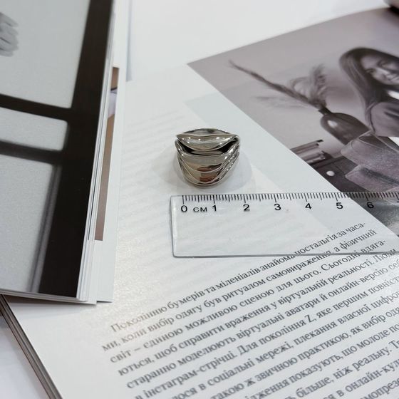 Silver ring without stones