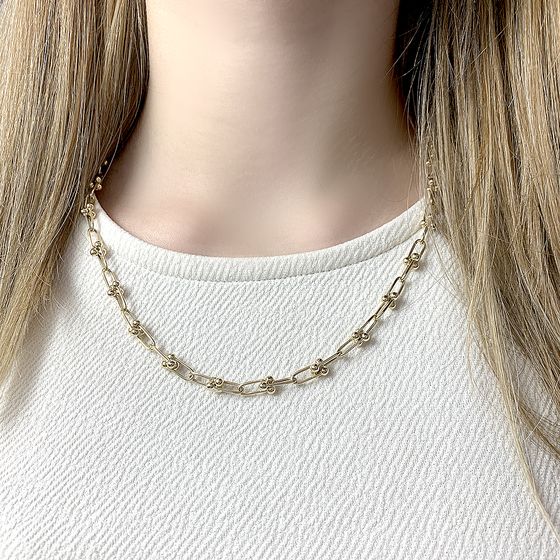 Золоте кольє без каменів