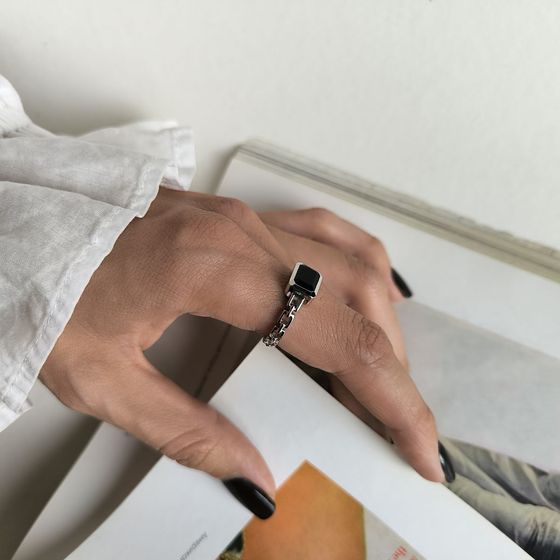 Срібна каблучка із сапфіром nano 1.467ct