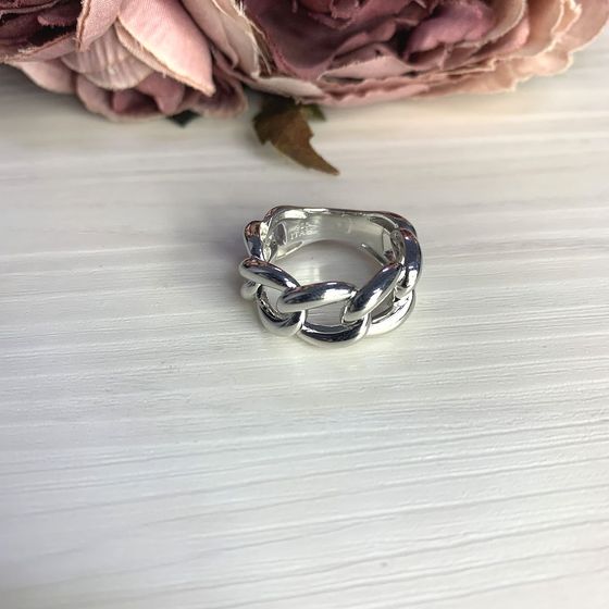 Silver ring without stones