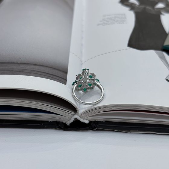 Silver ring with agate 1.597ct