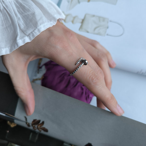 Silver ring without stones