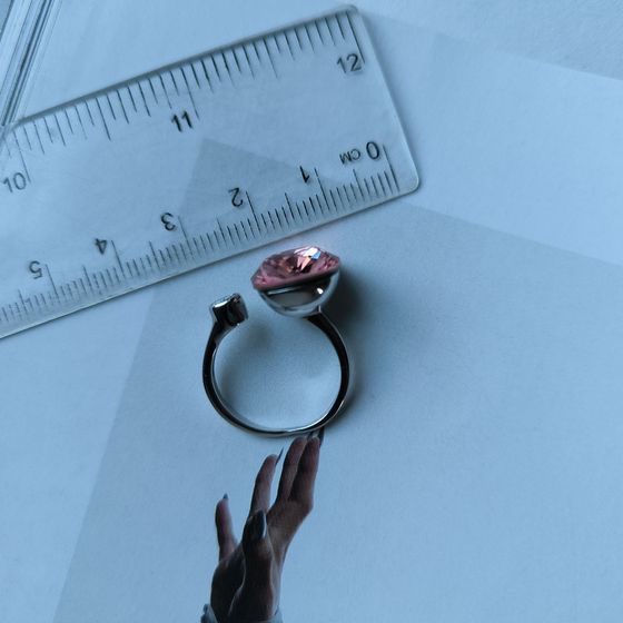 Silver Ring with Fianites
