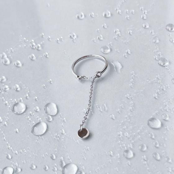 Silver ring without stones