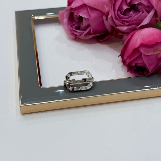 Срібна каблучка з фіанітами