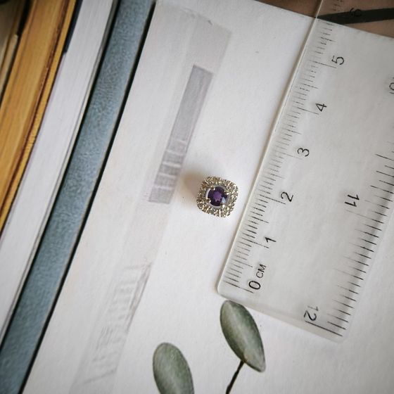 Срібна підвіска з аметистом 0.362ct