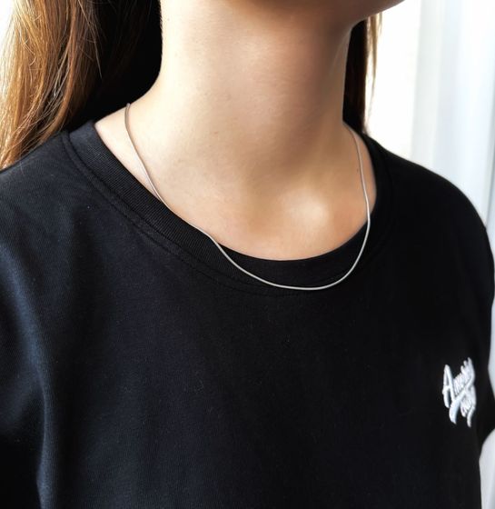 Срібний ланцюжок без каменів